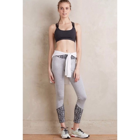 Anthropologie Pure + Good Jacquard Trimmed Legging - Picture 3 of 9
